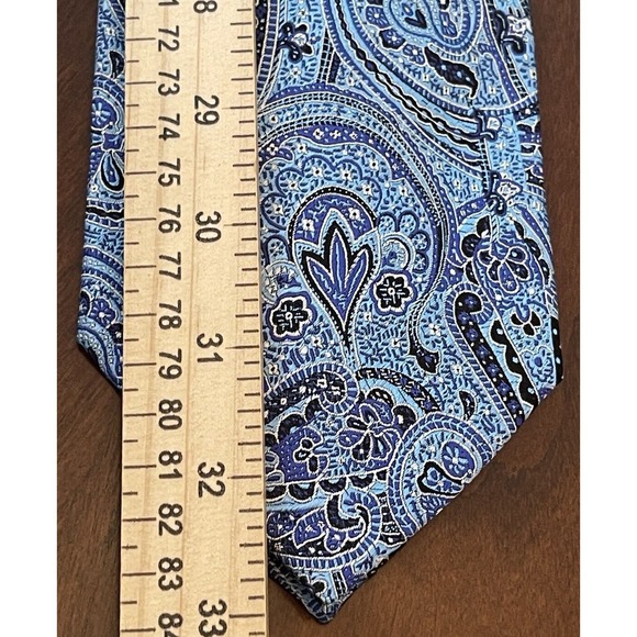 Murray’s Blue Hand Made 100% Silk Men’s Neck Tie Made In China - Picture 5 of 9